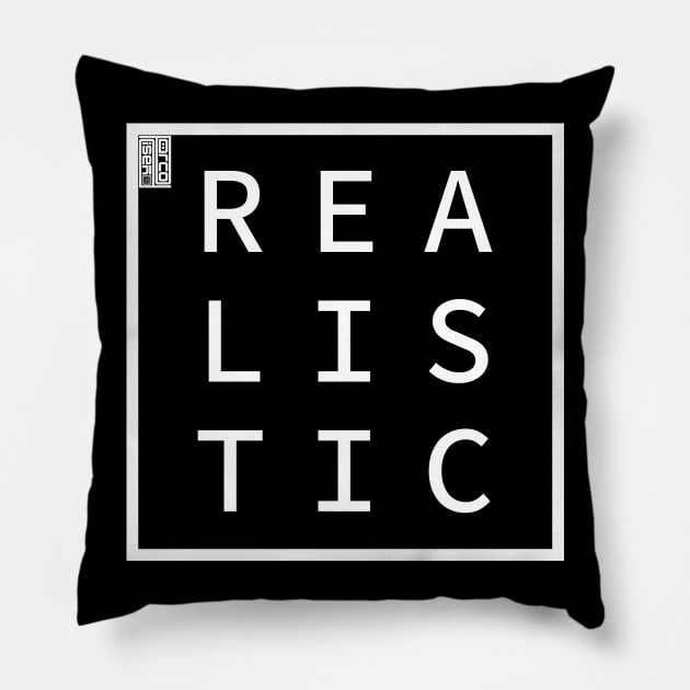 REALISTIC Define Me Word Simple Classic Square Box Pillow by porcodiseno