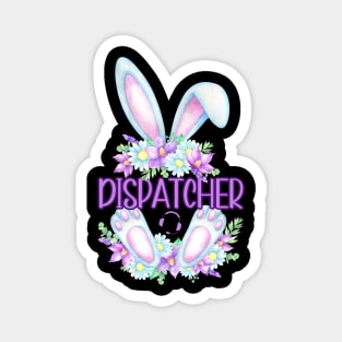 Easter Bunny Dispatcher 911 First Responder Thin Gold Line Magnet