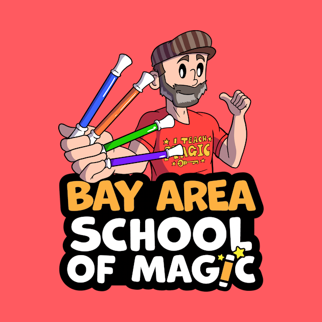 New Bay Area School of Magic Wand T-Shirt by Brian Scott Magic