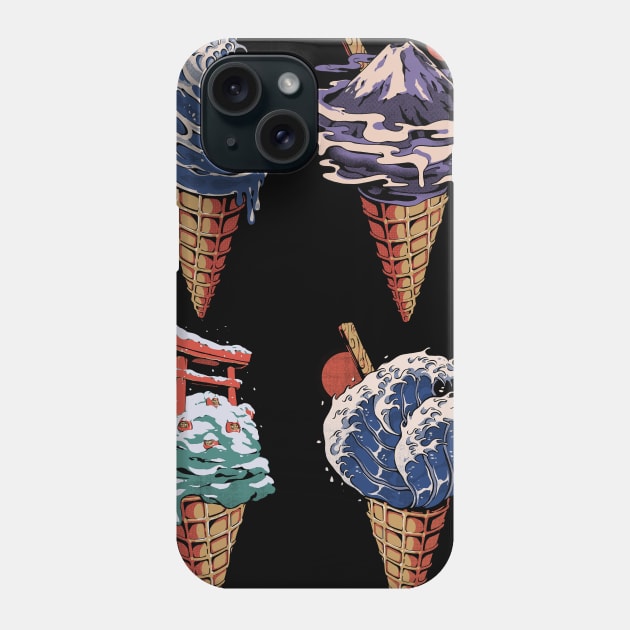 Japanese Ice Creams Phone Case by Ilustrata