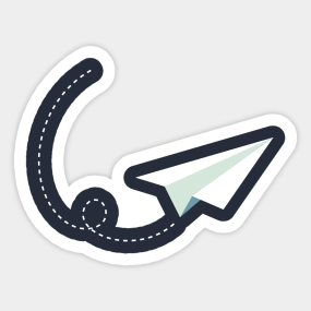 Paper Plane Stickers Teepublic