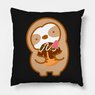 Cute Takoyaki Sloth Pillow