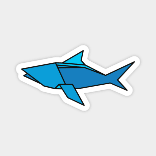 Corloful Shark- origami style Magnet