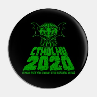 Cthulu 2020 (distressed) Pin