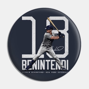 Andrew Benintendi New York Y Bold Number Pin