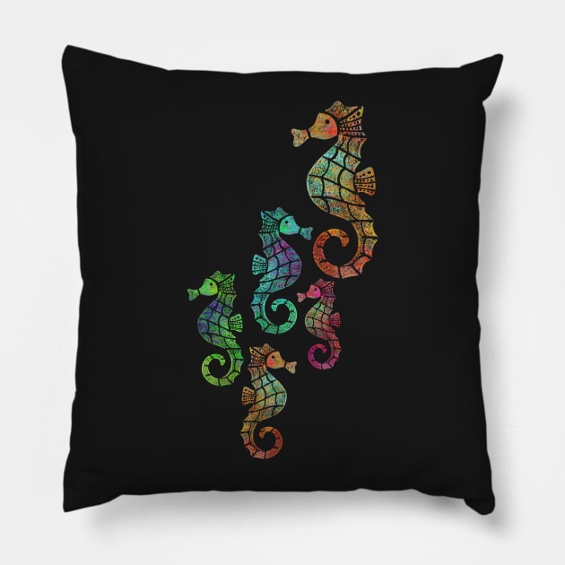 Sea Horse Pillow by JulietLake