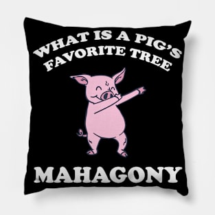 Mahogany Pig Gift Presents Pillow