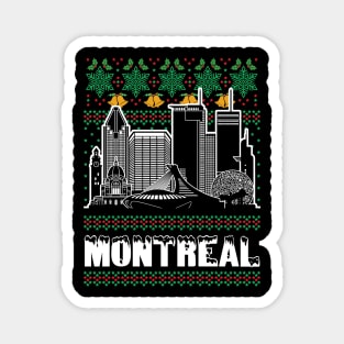 Montreal Canada Ugly Christmas Magnet