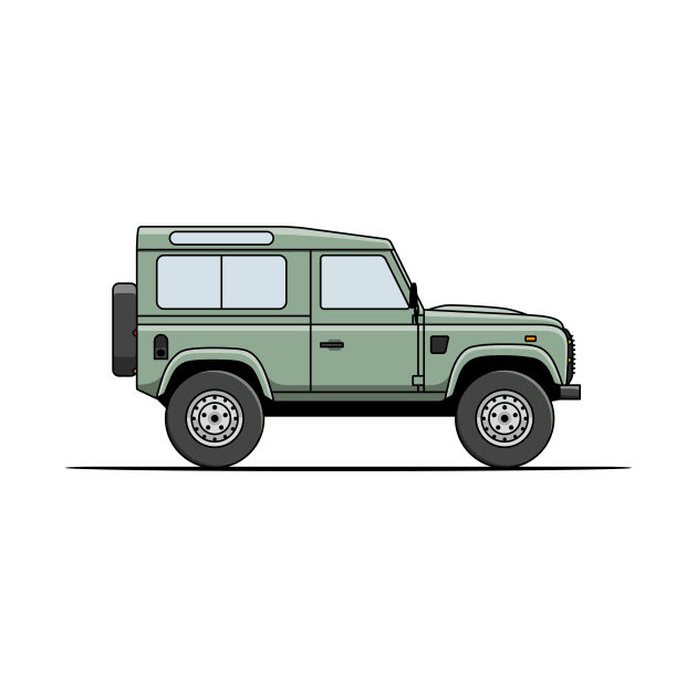 Land Rover Defender - Light Green by JingleSnitch