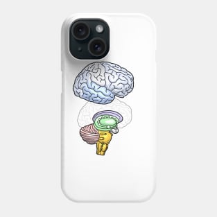 Human Brain Anatomy Illustration Phone Case