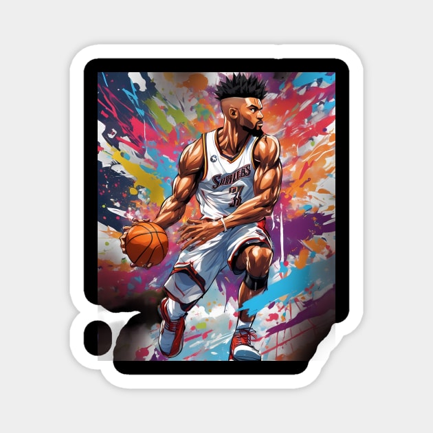 new york basketball Magnet by animegirlnft