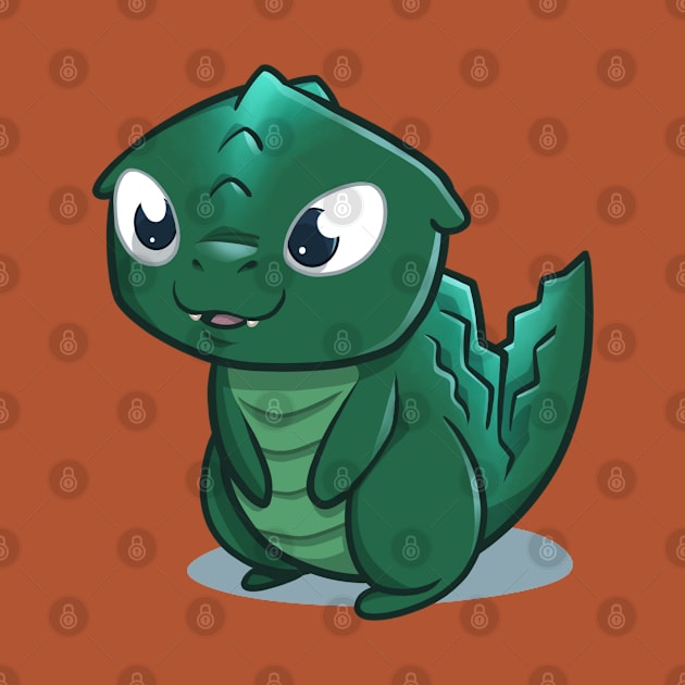 Baby Godzilla by jpowersart