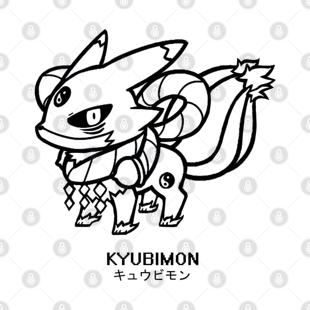 Digimon Tamers: Kyubimon by Gurinn