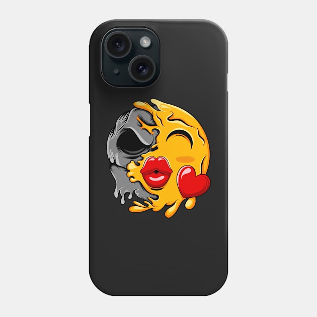 Kiss Zombie Emoji Phone Case by D3monic