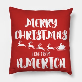 Merry Christmas, love from America Pillow