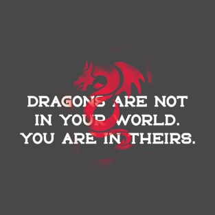 Dragons Are Not In Your World. T-Shirt