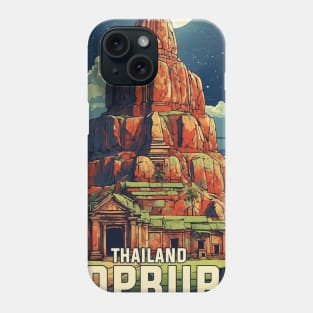 Lopburi Thailand Vintage Retro Travel Tourism Phone Case