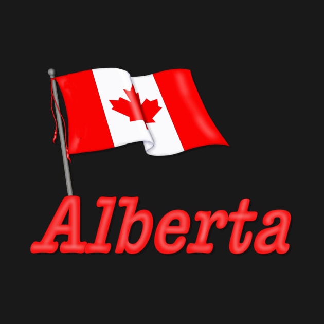 Canada Waving Flag - Alberta by SpiceTree