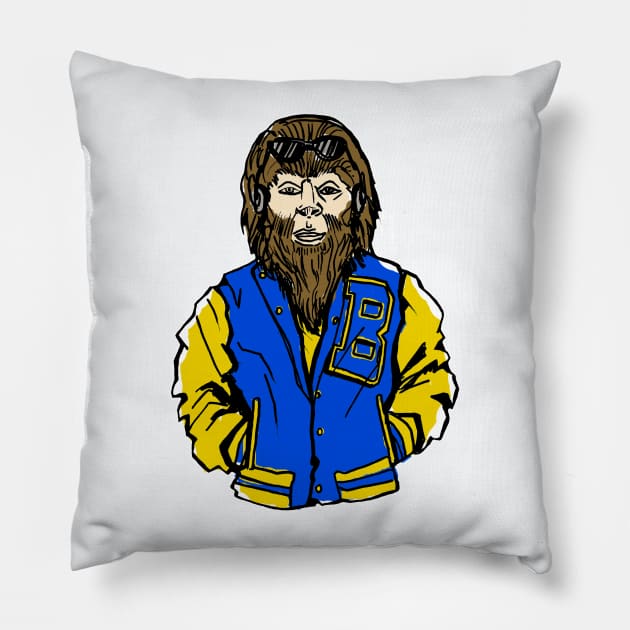 Teen Wolf Old School Beavers Varsity Pillow by sketchnkustom