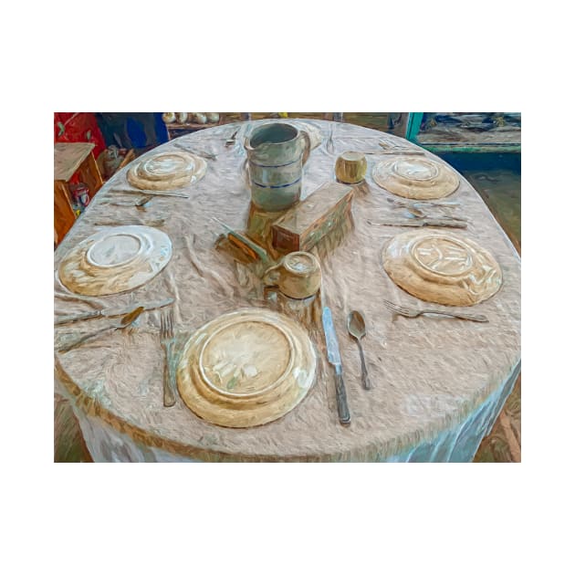Dust Bowl Dinner Table by Debra Martz