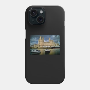 CAERNARFON CASTLE IN WINTER Phone Case