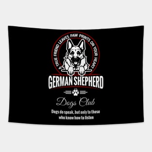 German Shepherd Can Speak. Tapestry