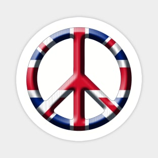 Union Jack Peace Symbol Magnet