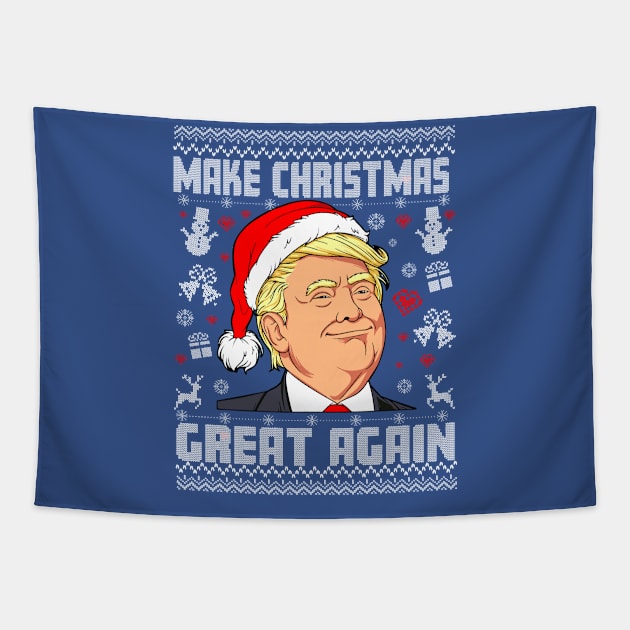 Trump Makes Christmas Great Again Tapestry by wizardwenderlust