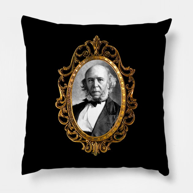 Herbert Spencer Pillow by TheLiterarian