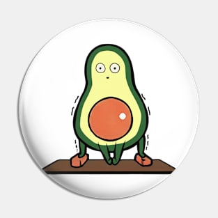 Avocado Yoga Pin