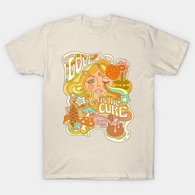 Love is the Cure - Psychedelic - T-Shirt