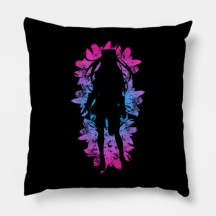 Shield - Pink and Blue Flowers style Pillow