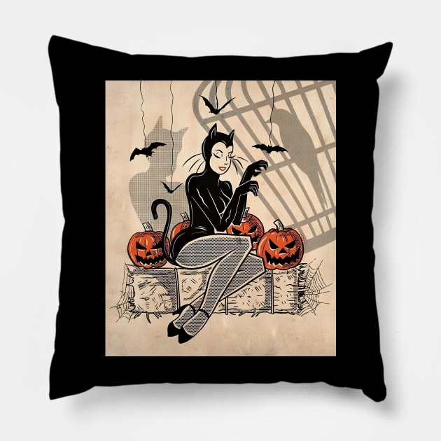 Vintage Halloween Pillow by Penny Lane Designs Co.
