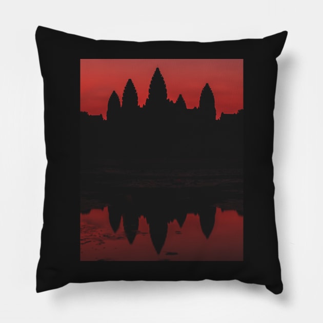 Angkor Wat sunrise Pillow by dags