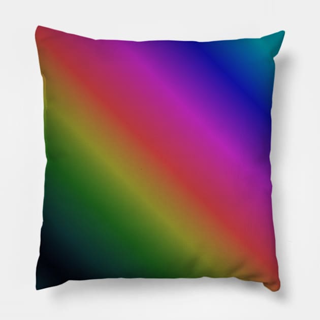 Indie Gradients - Dark Prism Pillow by Baphamell