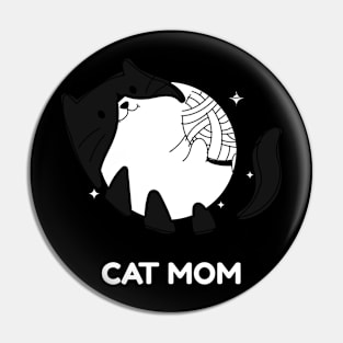 Cat Mom Pin