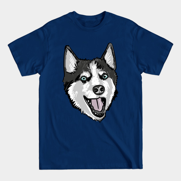 Disover Husky Funny Face - Husky Funny Face - T-Shirt