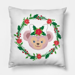 Shellie May Holiday Wreath Pillow