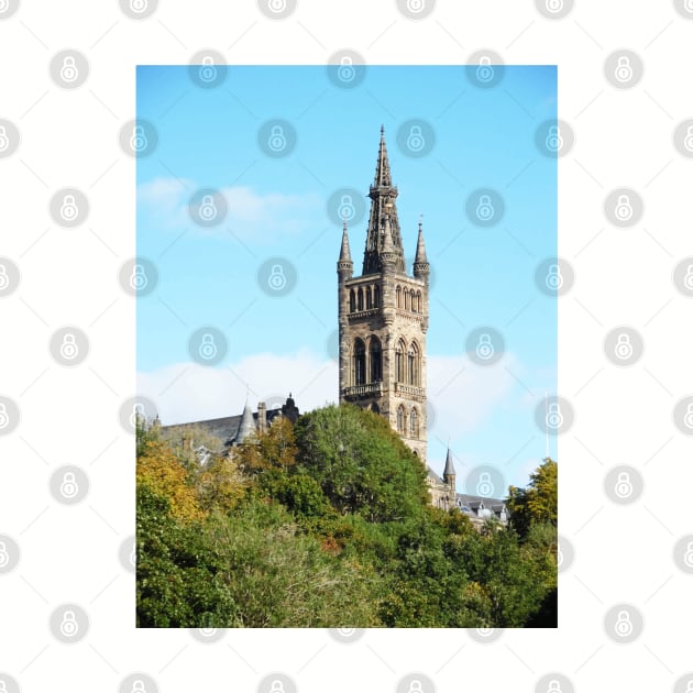 Scottish Photography Series (Vectorized) - University of Glasgow by MacPean