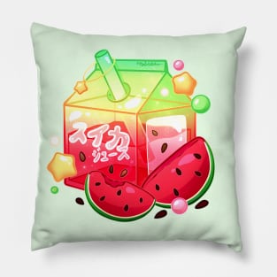 Aesthetic Watermelon Juice Carton Pillow