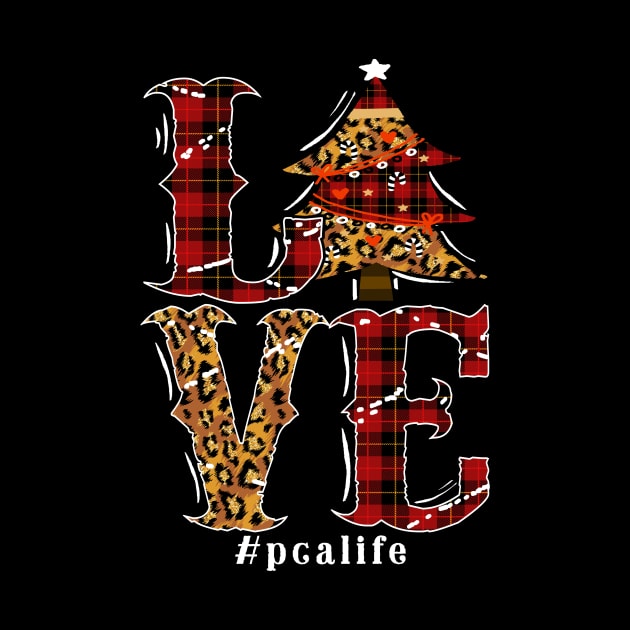 CNA Shirts For Women Men Love PCA Life Flannel And Leopard Xmas Tree Lights Ugly Christmas For Women Men by paynegabriel