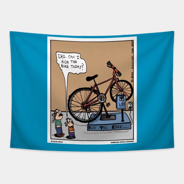 Bike ride Tapestry by Airbrush World