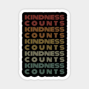 Retro Kindness Counts Magnet