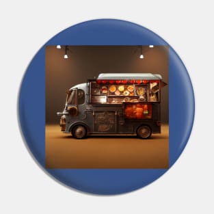 Steampunk Tokyo Ramen Food Truck Pin