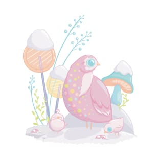 Button Candy Quail T-Shirt