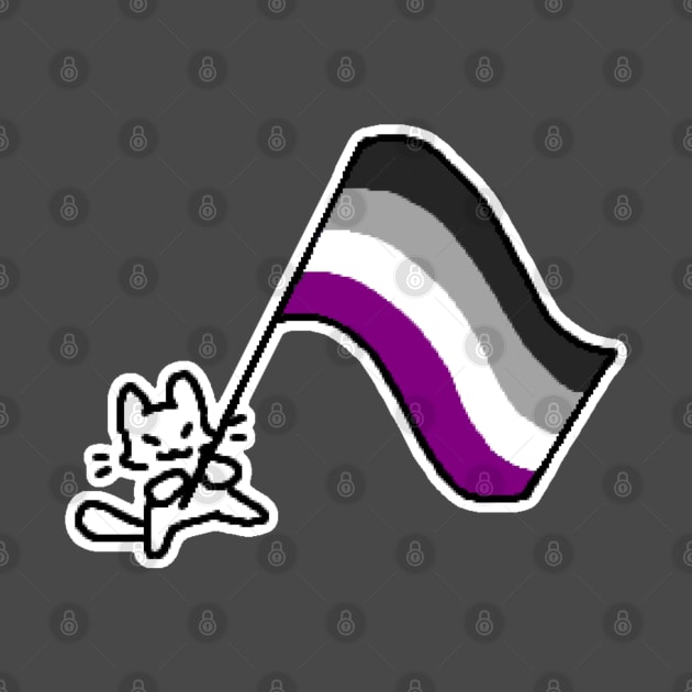 ace flag kitty by Kippicat