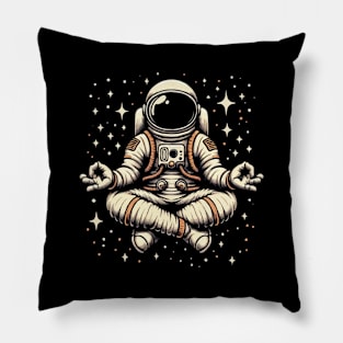 Meditating Astronaut Pillow