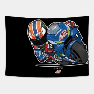 Alex Rins Toon Tapestry