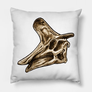 Dinosaur Skull Lambeosaurus Pillow