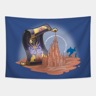 Desert castle Tapestry